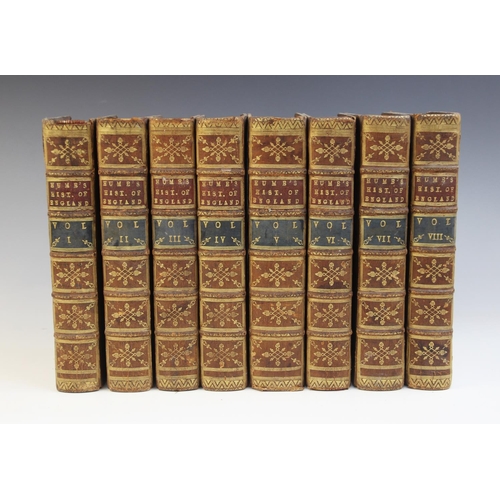 472 - Hume (D), THE HISTORY OF ENGLAND FROM THE INVASION OF JULIUS CAESAR TO THE REVOLUTION IN 1688, 8 vol... 