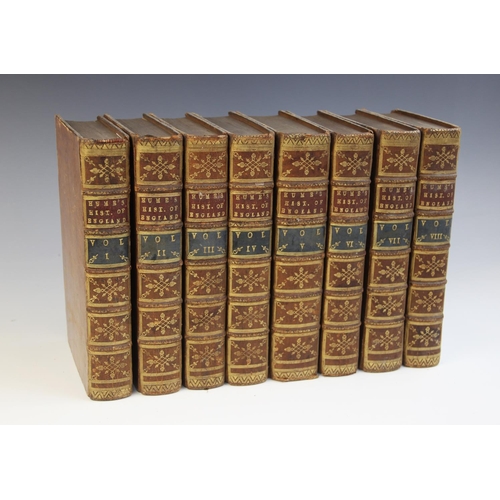 472 - Hume (D), THE HISTORY OF ENGLAND FROM THE INVASION OF JULIUS CAESAR TO THE REVOLUTION IN 1688, 8 vol... 