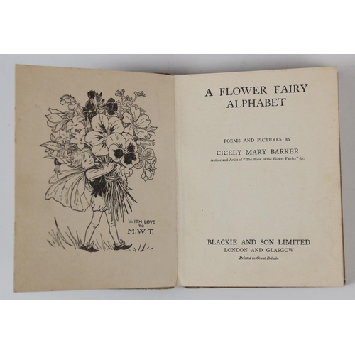 490 - Barker (C.M.), A FLOWER FAIRY ALPHABET, card boards with applied illustration, illustrated end paper... 