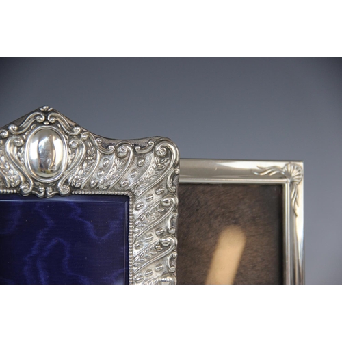 5 - A Victorian silver mounted photograph frame by Henry Matthews, Birmingham 1898, of rectangular form ... 