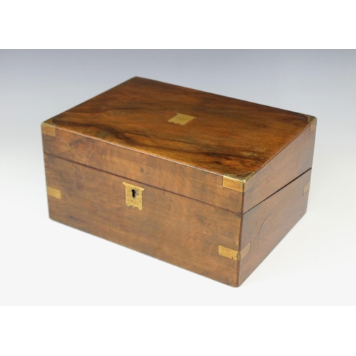 369 - A 19th century rosewood stationery box, the cover centred with an inlaid mother of pearl star rounde... 