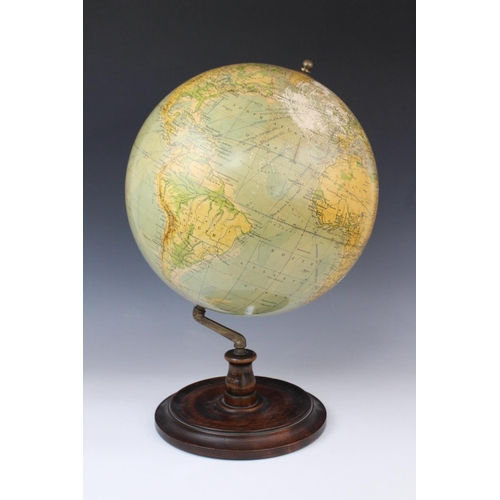 425 - A Phillips 14 inch terrestrial desk top globe, early 20th century, by George Philip & Son Ltd for th... 