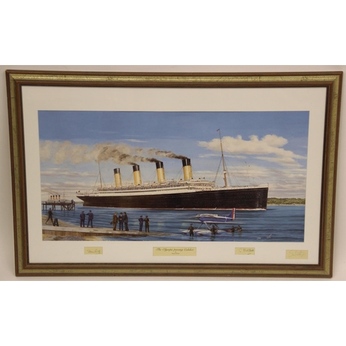 497 - A collection of fourteen railway and ocean liner transport prints, most limited edition, to include ... 