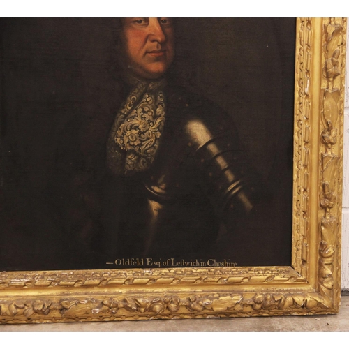 533 - Follower of Godfrey Kneller (1646-1723), 
Portrait of Oldfield Esq of Leftwich in Cheshire Half leng... 