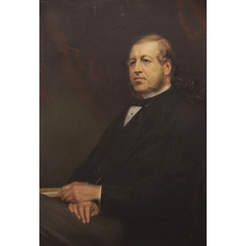 539 - Joseph Bridge (1845-1894), 
Portrait of John Ralph Ormsby-Gore, 1st Baron Harlech, three quarter len... 