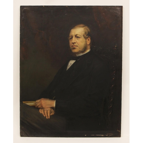 539 - Joseph Bridge (1845-1894), 
Portrait of John Ralph Ormsby-Gore, 1st Baron Harlech, three quarter len... 