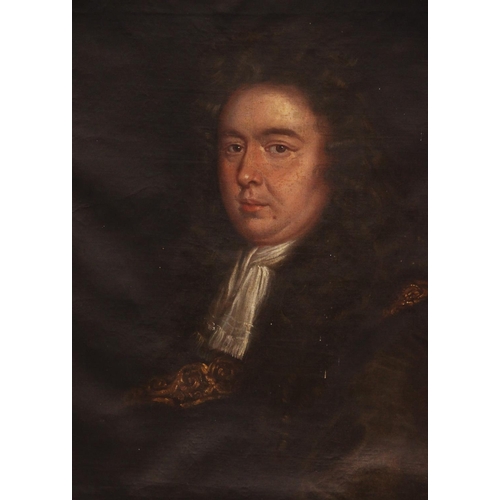 540 - Follower of Sir Godfrey Kneller (1646-1723), 
Portrait of Mr Croxton of Ravenscroft Head and shoulde... 