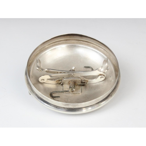 55 - A George V cut glass sugar bowl and silver cover, marks for W Coulthard Ltd, Birmingham 1931, the ci... 