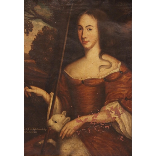 552 - English school, late 17th century,
Portrait of Frances Holland Wife of Thomas Cholmondeley of Holfor... 