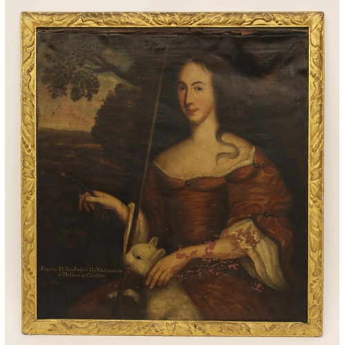 552 - English school, late 17th century,
Portrait of Frances Holland Wife of Thomas Cholmondeley of Holfor... 