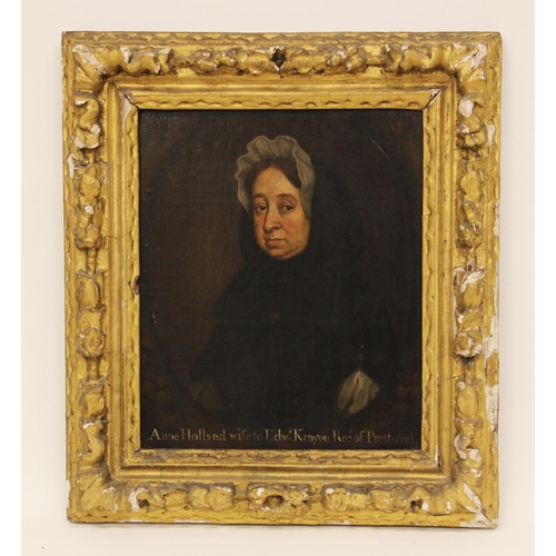 557 - English school, early 18th century,
Portrait of Anne Holland, wife of Edward Kenyon, Rector of Prest... 