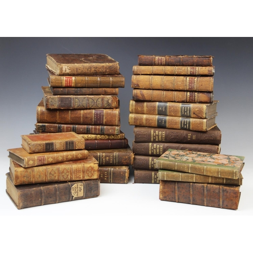 458 - DECORATIVE BINDINGS: A collection of biographies, 17th century and later, the majority bound in full... 