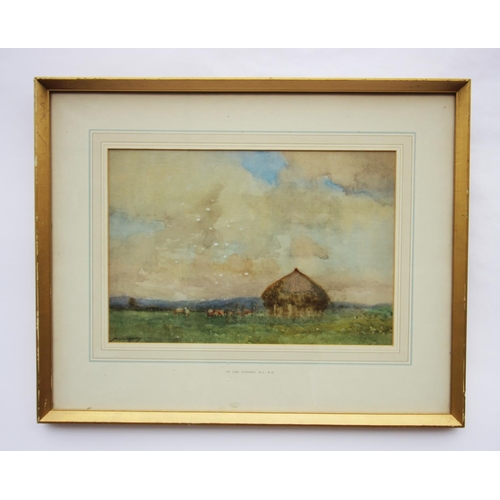 507 - Sir Muirhead Bone (1876-1953),
The Guadarrama, Spain,
Watercolour, 
Signed,
13cm x 23cm, 
Framed and... 