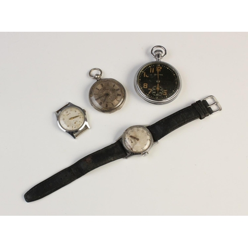 76 - A Military issue Army Trade Pattern (A.T.P) wristwatch, ref 109027, the case enclosing a circular fa... 