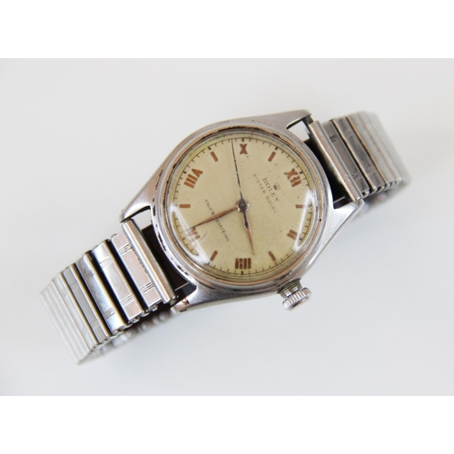 79 - A Gentleman's vintage Rolex Oyster Royal 'Shock Resisting' stainless steel wristwatch, the round cha... 