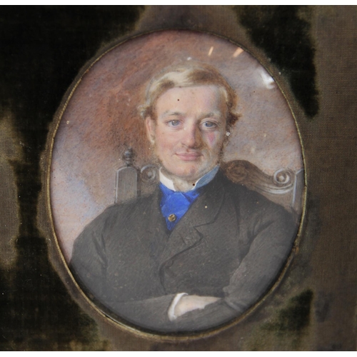 515 - British school, late 19th century, 
Portrait of John Ralph Ormsby-Gore, 1st Baron Harlech,
Watercolo... 