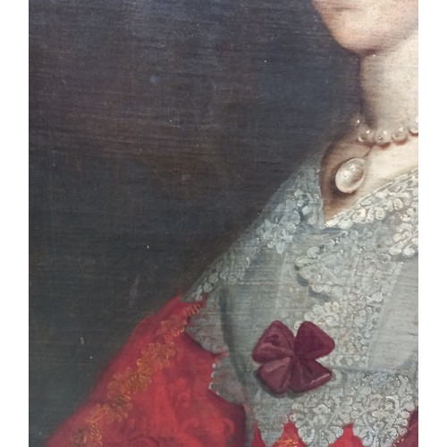 559 - Follower of Anthony Van Dyck (1599-1641), 
Portrait of Queen Henrietta Maria (1609-1669),
Head and s... 