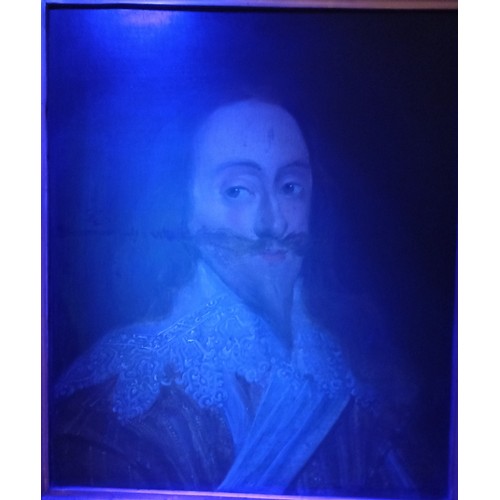 556 - Manner of Daniel Mytens (1590-1647),
Portrait of Charles I Head and shoulders wearing a lace collar ... 