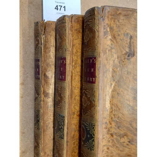 471 - DECORATIVE BINDINGS: Rollins (C), THE ROMAN HISTORY FROM THE FOUNDATION OF ROME TO THE BATTLE OF ACT... 