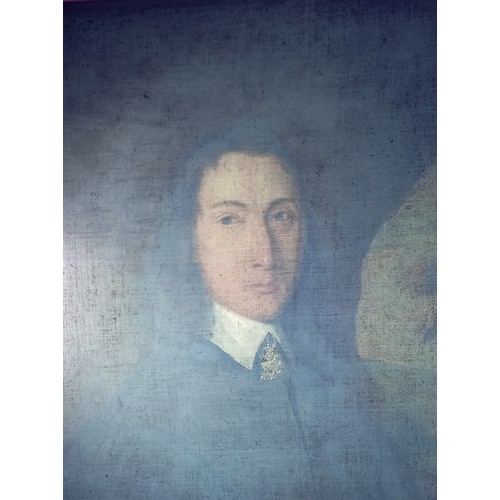 538 - English school, late 17th century, 
Portrait of Richard Assheton of Chadderton,
Half length in cleri... 