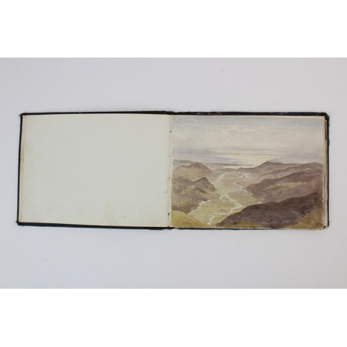 516 - A collection of watercolours, pen and ink sketches and pencil sketches, early 20th century, loose, f... 