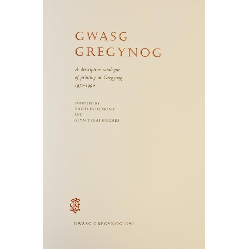 235 - A collection of works by the Gregynog Press, Powys, comprising: Esslemont (D) and Tegai Hughes (G), ... 