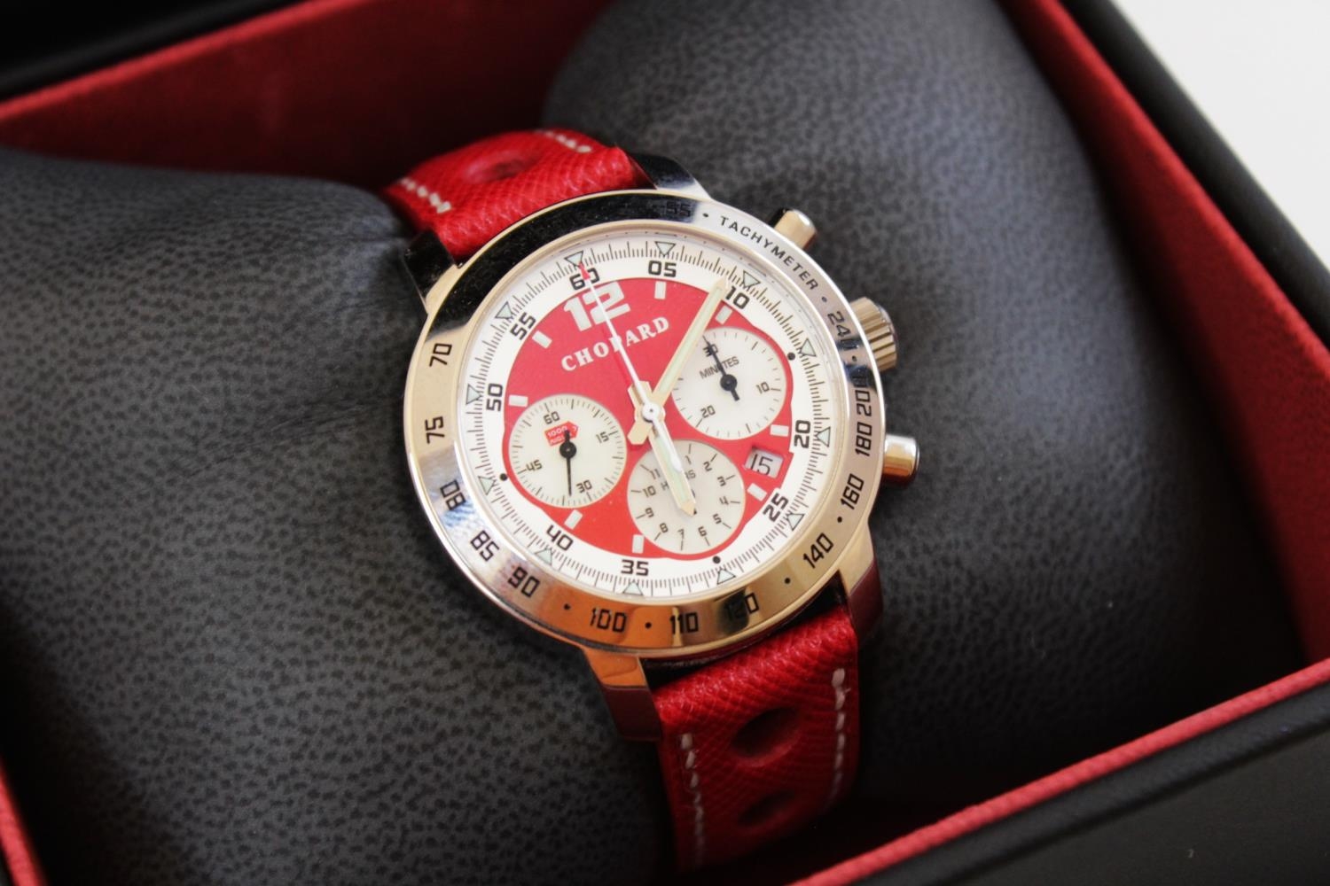 A Chopard Mille Miglia stainless steel chronograph wristwatch ref