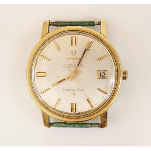 95 - A gentleman's vintage Omega Constellation Automatic chronometer wristwatch, the round champagne dial... 