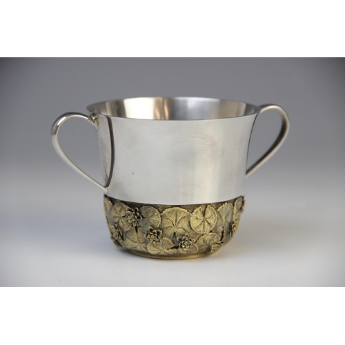 121 - A silver Royal Commemorative porringer for the Christening of Prince William by Stuart Devlin, Londo... 