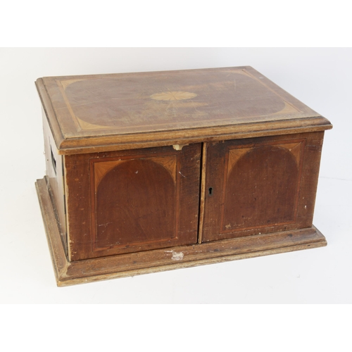 6 - An early 20th century mahogany canteen manufactured by Walker & Hall, of rectangular form with inlai... 