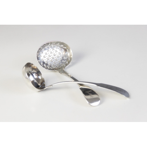 78 - A Victorian Scottish fiddle pattern silver sauce ladle, Millidge & Son, Edinburgh 1843, the thumbpie... 