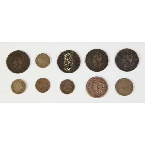 103 - A collection of ninety-nine 18th century and later silver, copper and cupro-nickel global coinage, t... 