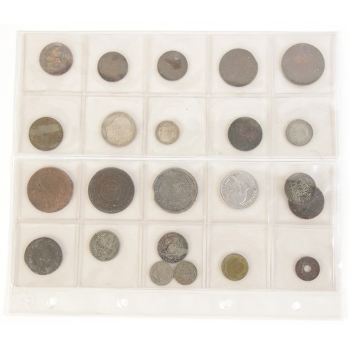 103 - A collection of ninety-nine 18th century and later silver, copper and cupro-nickel global coinage, t... 