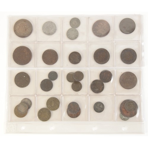 103 - A collection of ninety-nine 18th century and later silver, copper and cupro-nickel global coinage, t... 