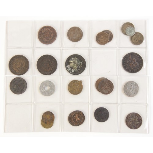 103 - A collection of ninety-nine 18th century and later silver, copper and cupro-nickel global coinage, t... 