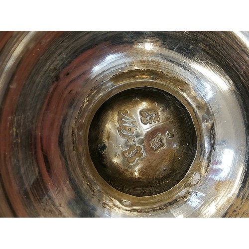 24 - A George II silver sugar caster, Samuel Wood, London 1741, of baluster form on circular foot with pi... 