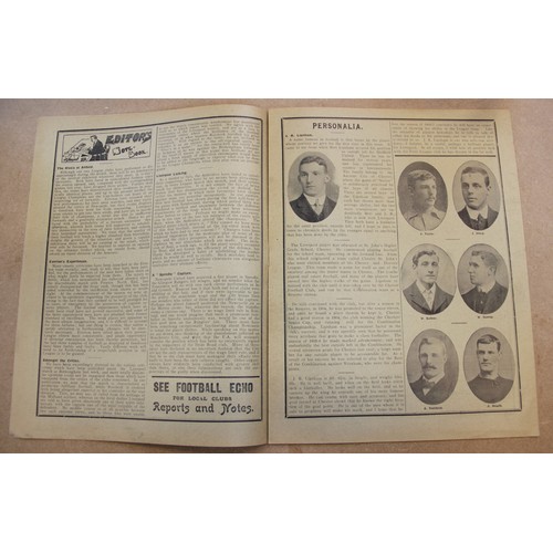 102 - An Everton & Liverpool Official Football Programme, a 'double programme' showing the fixtures for th... 