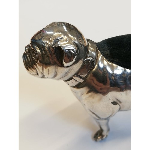 99 - An Edwardian novelty silver pin cushion by Adie & Lovekin, Birmingham 1906, realistically modelled a... 