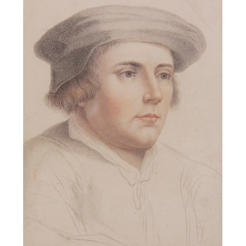 213 - After Hans Holbein the Younger (1497-1543), 
Seven portrait prints after the Windsor Castle drawings... 