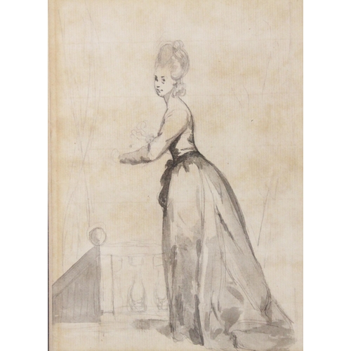 231 - British School (Late 18th/Early 19th Century),  
A selection of ten sketches depicting ladies at lei... 