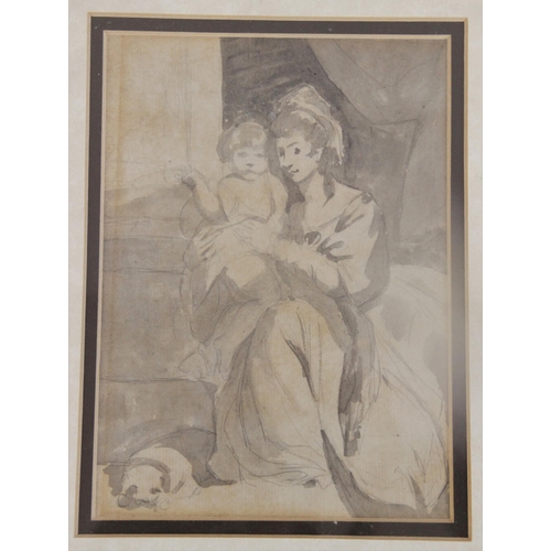 232 - British School (Late 18th/Early 19th Century), 
A selection of nine sketches depicting ladies, gentl... 