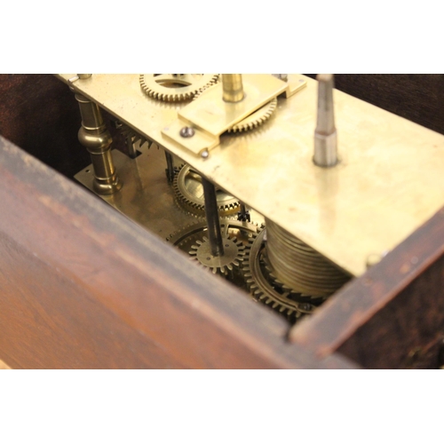 515 - A 19th century mahogany cased 'Act of parliament' or tavern clock, the 49cm wooden octagonal dial wi... 