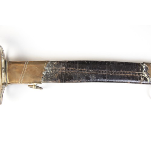 67 - An 1803 pattern infantry officer's sword, the brass hilt with pierced guard, GR royal cypher, lion's... 