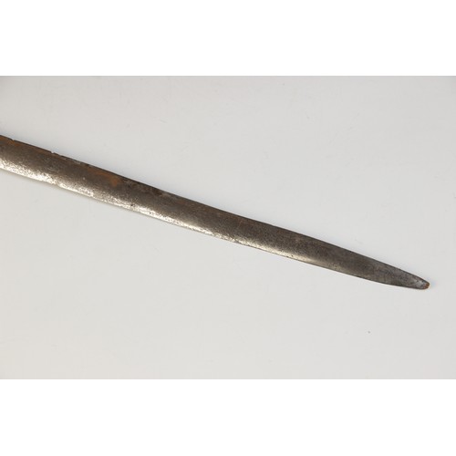 72 - An Andrea [Andrew] Ferrara type sword, possibly 18th century Scottish, the 80cm double edged part-fu... 