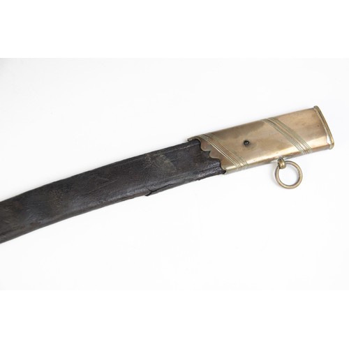 78 - An 1803 pattern infantry officer's sword, the 80cm curved fullered steel blade with bayonet tip, the... 