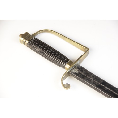 69 - A 1796 pattern infantry sword, the 82.5cm fullered steel blade with etched decoration and bayonet ti... 