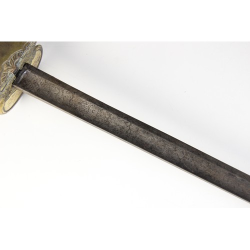 69 - A 1796 pattern infantry sword, the 82.5cm fullered steel blade with etched decoration and bayonet ti... 