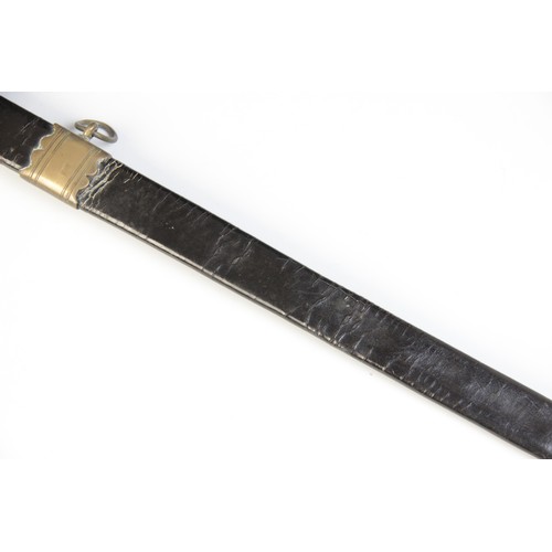 69 - A 1796 pattern infantry sword, the 82.5cm fullered steel blade with etched decoration and bayonet ti... 