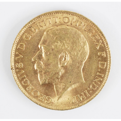 133 - A George V sovereign, dated 1912, weight 7.9gms