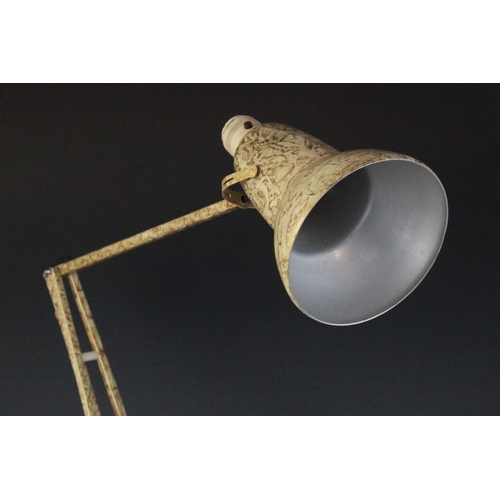 602 - A Herbert Terry model 1227 Anglepoise desk lamp, mid 20th century, with mottled gold finish, two ste... 